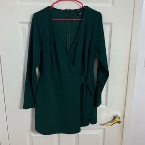 Forever 21 Jumpsuit Romper dark Green 0X PLUS SIZE